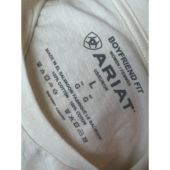 Ariat‎ Western Tee Shirt Large Graphic T-Shirt Boyfriend Fit Rodeo Cowgirl NWOT - Picture 3 of 7